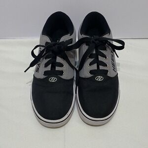 Heelys PRO20 HE100761 Gray‎ & Black canvas skate wheeled shoes Youth size 6